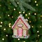 Northlight 4.5" Glittered Gingerbread House Glass Christmas Ornament